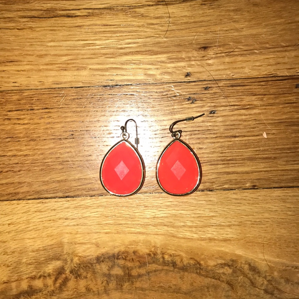 Coral Statement Earrings